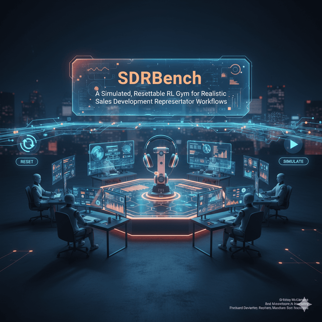 SDRBench: A Simulated, Resettable RL Gym for Realistic Sales Development Representative Workflows